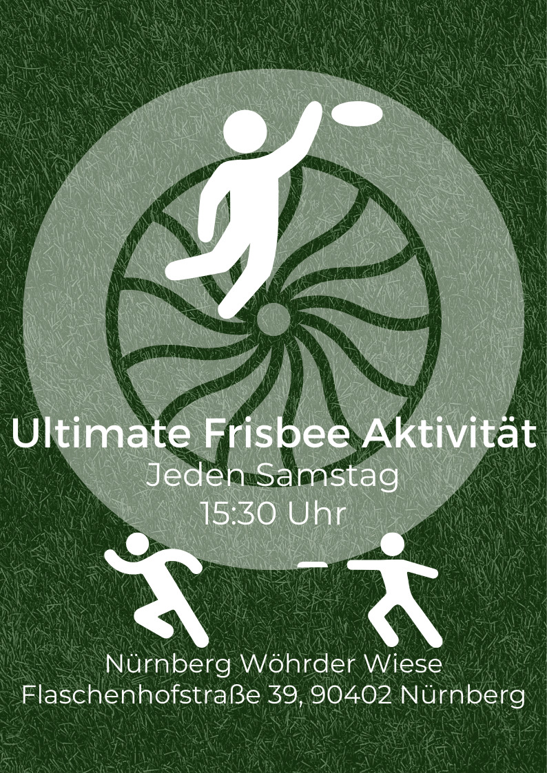 Nuernberg Ultimate Frisbee Aktivitaet Flugblatt