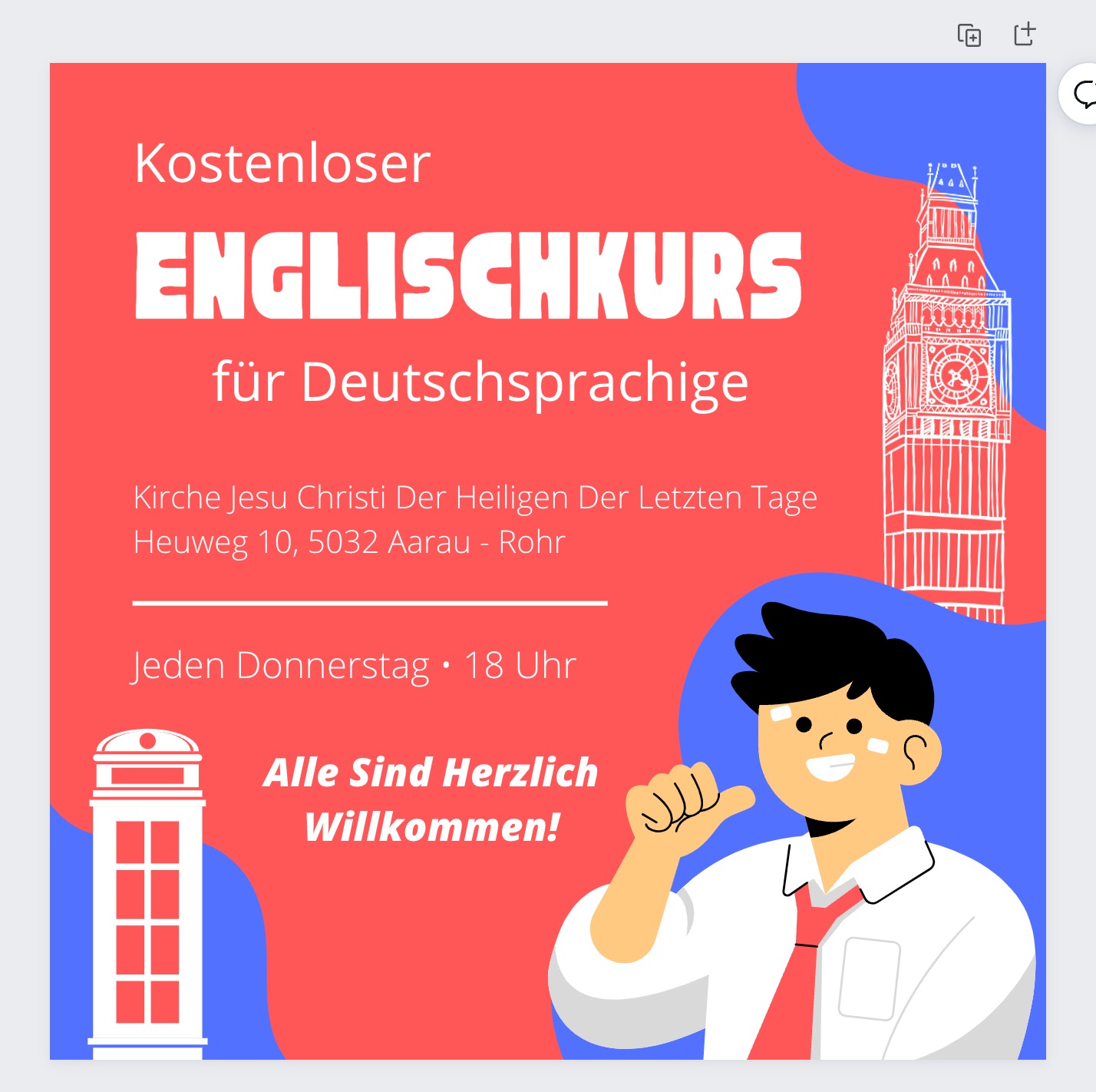 Kostenloser EnglishKurs für Deutschsprachige – Aarau