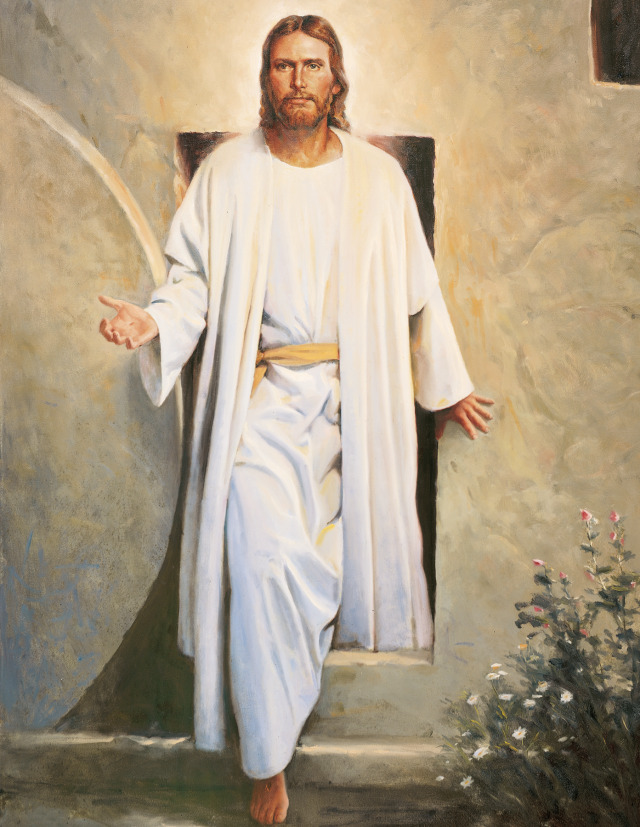christ resurrected leaves tomb parson